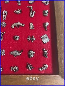 RARE Vintage Tie Clip Pins Tie Tacs Store Display Gold & Silver Lot