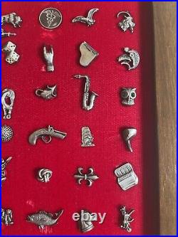 RARE Vintage Tie Clip Pins Tie Tacs Store Display Gold & Silver Lot