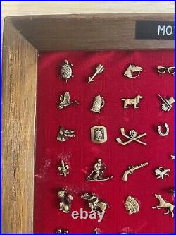 RARE Vintage Tie Clip Pins Tie Tacs Store Display Gold & Silver Lot