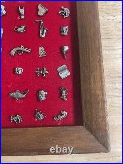 RARE Vintage Tie Clip Pins Tie Tacs Store Display Gold & Silver Lot