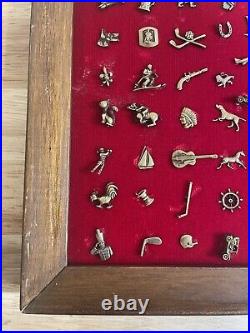 RARE Vintage Tie Clip Pins Tie Tacs Store Display Gold & Silver Lot