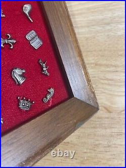 RARE Vintage Tie Clip Pins Tie Tacs Store Display Gold & Silver Lot