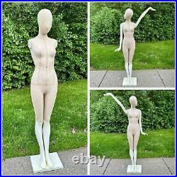 RARE Vintage Victorias Secret Full Body Mannequin Form Store Display with Stand