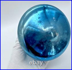 RARE Vintage XL Jumbo Shiny Brite Bell Store Display Mica Glass Ornament 5.5
