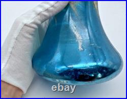 RARE Vintage XL Jumbo Shiny Brite Bell Store Display Mica Glass Ornament 5.5