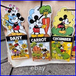 RARE Vtg 1970s Disney Colorforms Mickey Mouse Seed Shop Store Display 10 Markers