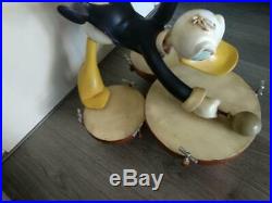 RARE Walt Disney Store Donald Duck on Drums Symphony Hour Big Fig Statue Display