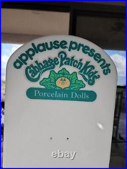 RARE White Acrylic CPK Applause Presents Cabbage Patch Kids Porcelain Display