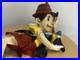 RARE Yab Co Vintage 21 Resin Store Display Reclining Pinocchio w Jiminy Cricket
