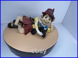 RARE Yab Co Vintage 21 Resin Store Display Reclining Pinocchio w Jiminy Cricket