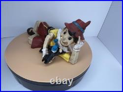 RARE Yab Co Vintage 21 Resin Store Display Reclining Pinocchio w Jiminy Cricket