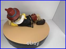 RARE Yab Co Vintage 21 Resin Store Display Reclining Pinocchio w Jiminy Cricket