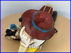 RARE Yab Co Vintage 21 Resin Store Display Reclining Pinocchio w Jiminy Cricket
