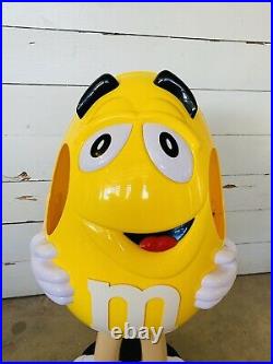 RARE Yellow M&M's Candy Character Collectible Large 41 Store Display Figure