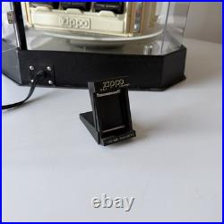 RARE Zippo Lighted Rotating Countertop Store Display Case Cabinet withKey RARE Zippo Lighted Rotating Countertop Store Display Case Cabinet withKey