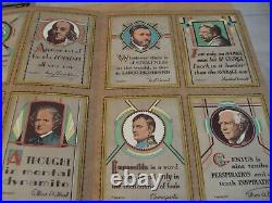 RARE ca 1930'STORE Mailing POST Card DISPLAY'GREAT MEN SERIES Baumgarth