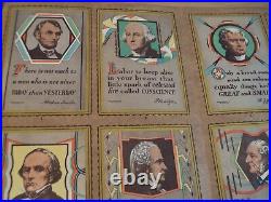 RARE ca 1930'STORE Mailing POST Card DISPLAY'GREAT MEN SERIES Baumgarth