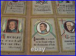 RARE ca 1930'STORE Mailing POST Card DISPLAY'GREAT MEN SERIES Baumgarth