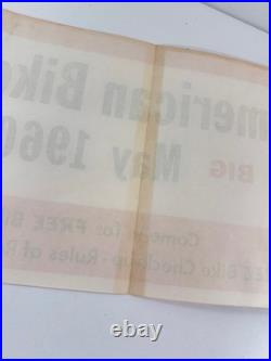 RARE vtg 1960 Schwinn American Bike Month advertising store display banner sign