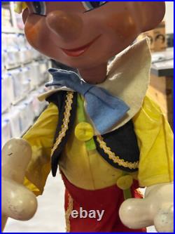 RARE vtg Pelham Marionette Puppet Walt Disney Pinocchio STORE DISPLAY toy SIGN
