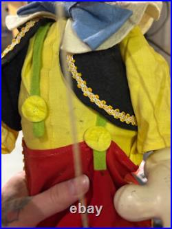 RARE vtg Pelham Marionette Puppet Walt Disney Pinocchio STORE DISPLAY toy SIGN