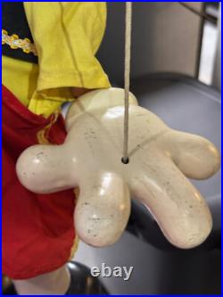 RARE vtg Pelham Marionette Puppet Walt Disney Pinocchio STORE DISPLAY toy SIGN