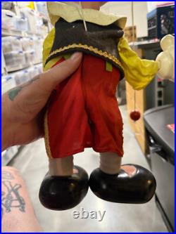 RARE vtg Pelham Marionette Puppet Walt Disney Pinocchio STORE DISPLAY toy SIGN