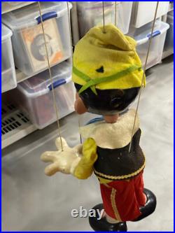RARE vtg Pelham Marionette Puppet Walt Disney Pinocchio STORE DISPLAY toy SIGN