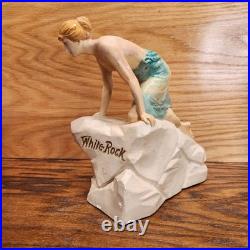READ! Rare Vintage White Rock Psyche Fairy Store Display Plaster Beverage Soda