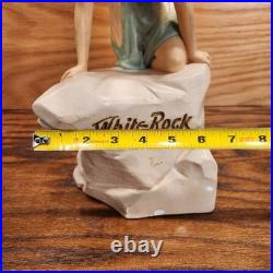 READ! Rare Vintage White Rock Psyche Fairy Store Display Plaster Beverage Soda