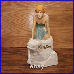 READ! Rare Vintage White Rock Psyche Fairy Store Display Plaster Beverage Soda