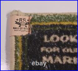 RRL Double RL Ralph Lauren Japan Floor Mat Rug Rare Store Display 32 x 20