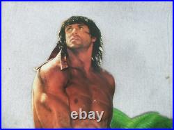 Rambo first blood part 2 paper vhs or movie store display rare vintage