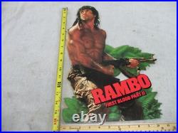 Rambo first blood part 2 paper vhs or movie store display rare vintage