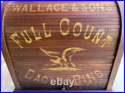 Rare 1900 Wallace & Sons Full Count Eagle Pins Store Display Rolltop -style