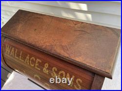 Rare 1900 Wallace & Sons Full Count Eagle Pins Store Display Rolltop -style