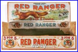 Rare 1900s Red Rangercedar store display 250 cigar box is in fair condition Rare 1900s Red Rangercedar store display 250 cigar box is in fair condition