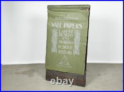 Rare 1915 Original Sanderson Wallpaper Salesman Easel Display With Samples