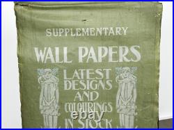 Rare 1915 Original Sanderson Wallpaper Salesman Easel Display With Samples