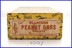 Rare 1920's Planters Peanut Bars 1 Cent Advertising Store Display Box Mr. Peanut