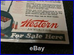 Rare 1920's Vintage Winchester Western. 22 Sign Store Display Poster 25 X 19