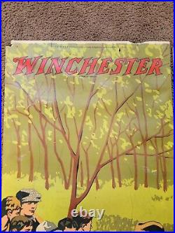 Rare 1923 Winchester Store Panel Sign Display Junior Rifle Corps Range WJRC