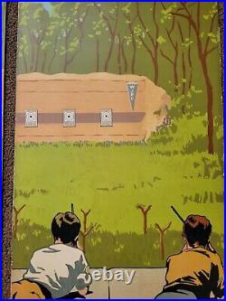 Rare 1923 Winchester Store Panel Sign Display Junior Rifle Corps Range WJRC