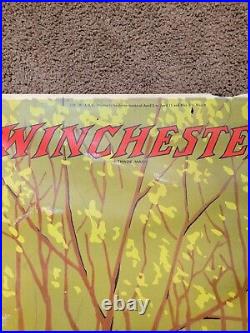 Rare 1923 Winchester Store Panel Sign Display Junior Rifle Corps Range WJRC