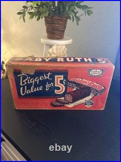 Rare 1930's Vintage Curtiss Baby Ruth 5 cent candy bar store display box