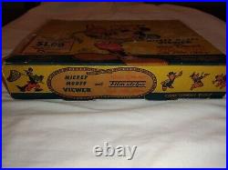 Rare 1940's Craftsmens Guild Walt Disney Film Strips Store Display Box Full
