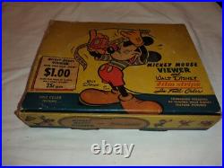 Rare 1940's Craftsmens Guild Walt Disney Film Strips Store Display Box Full