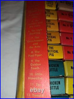 Rare 1940's Craftsmens Guild Walt Disney Film Strips Store Display Box Full