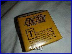 Rare 1940's Craftsmens Guild Walt Disney Film Strips Store Display Box Full