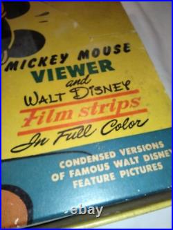 Rare 1940's Craftsmens Guild Walt Disney Film Strips Store Display Box Full